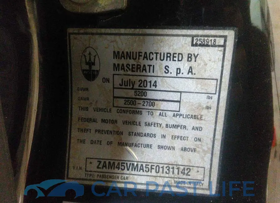 ZAM45VMA5F0131142# 9