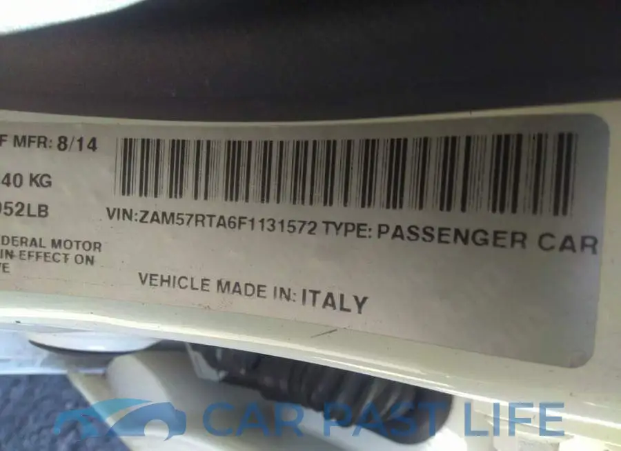 ZAM57RTA6F1131572# 9