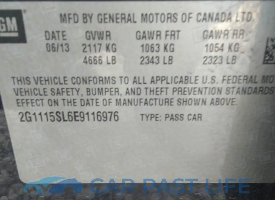 2G1115SL6E9116976# 9