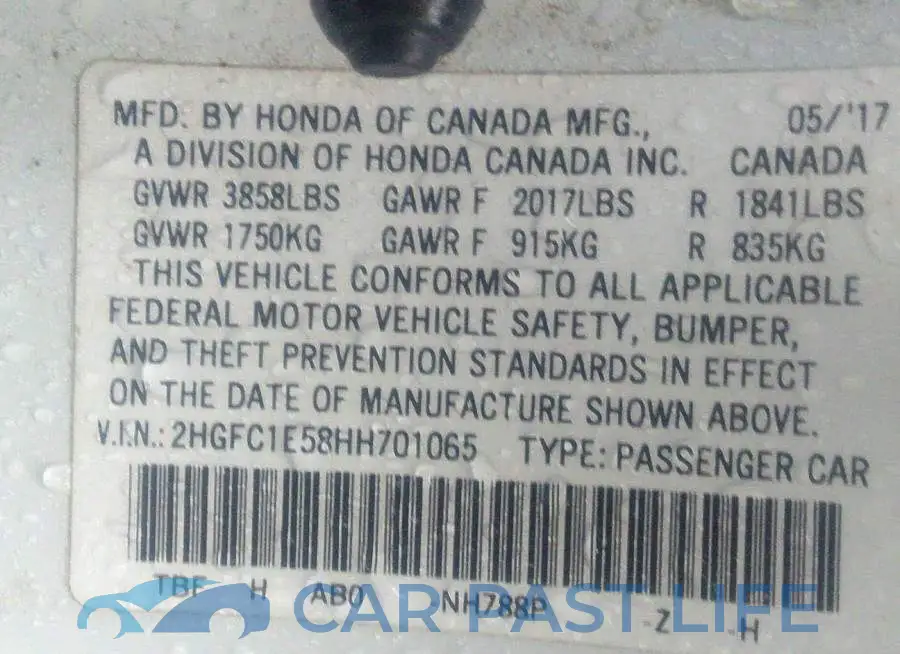 2HGFC1E58HH701065# 9