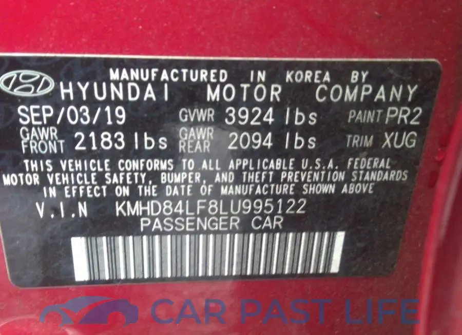 KMHD84LF8LU995122# 9