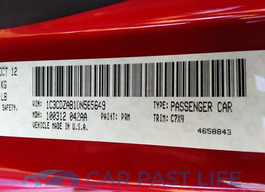 1C3CDZAB1DN565649# 9