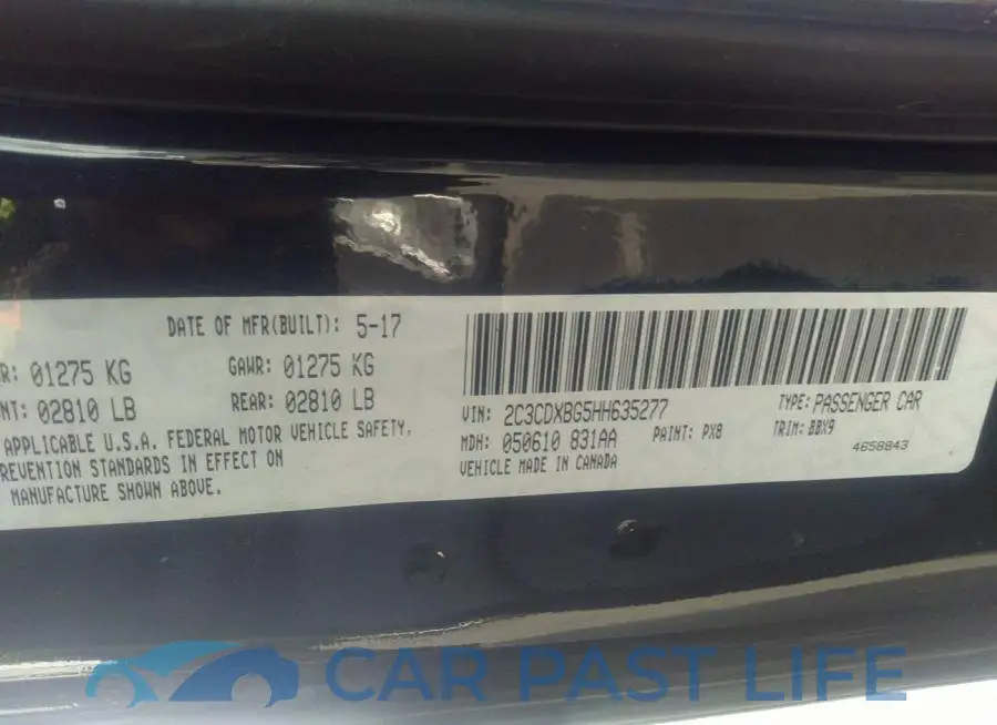 2C3CDXBG5HH635277# 9