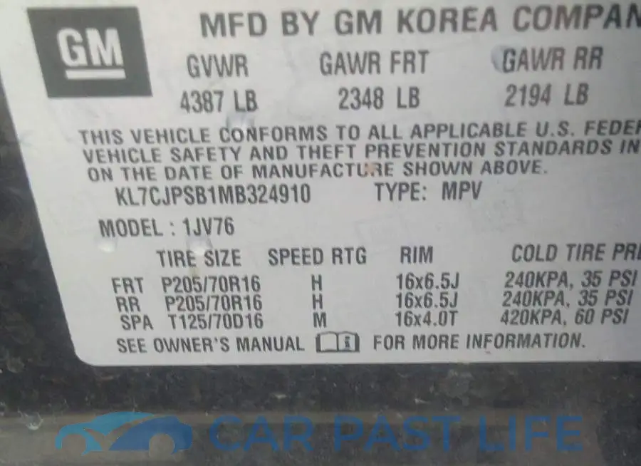 KL7CJPSB1MB324910# 9