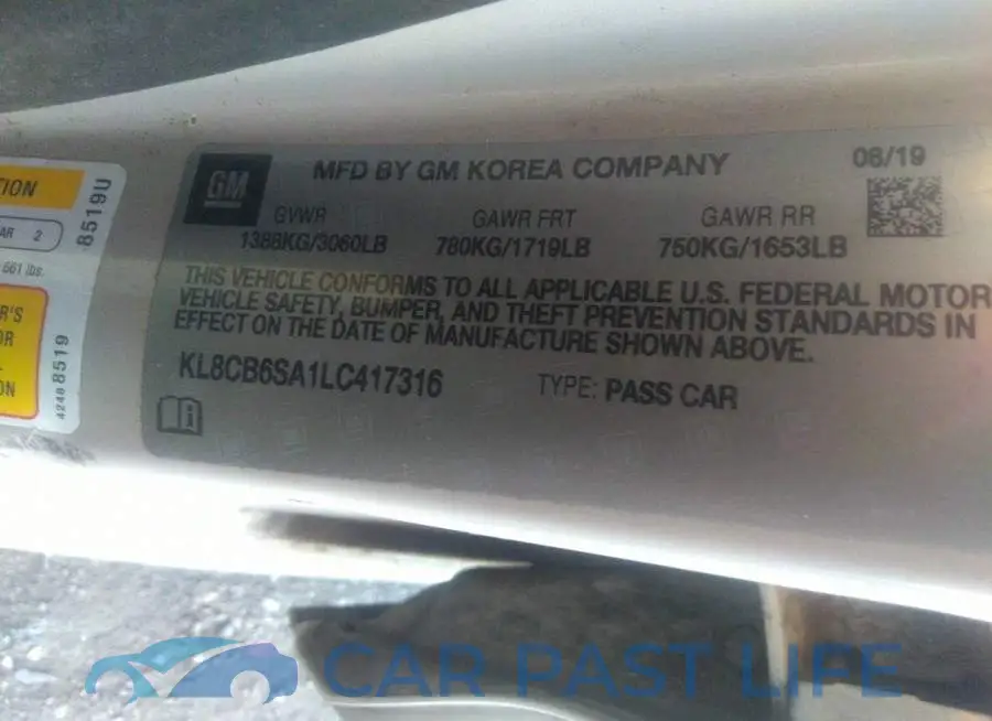 KL8CB6SA1LC417316# 9