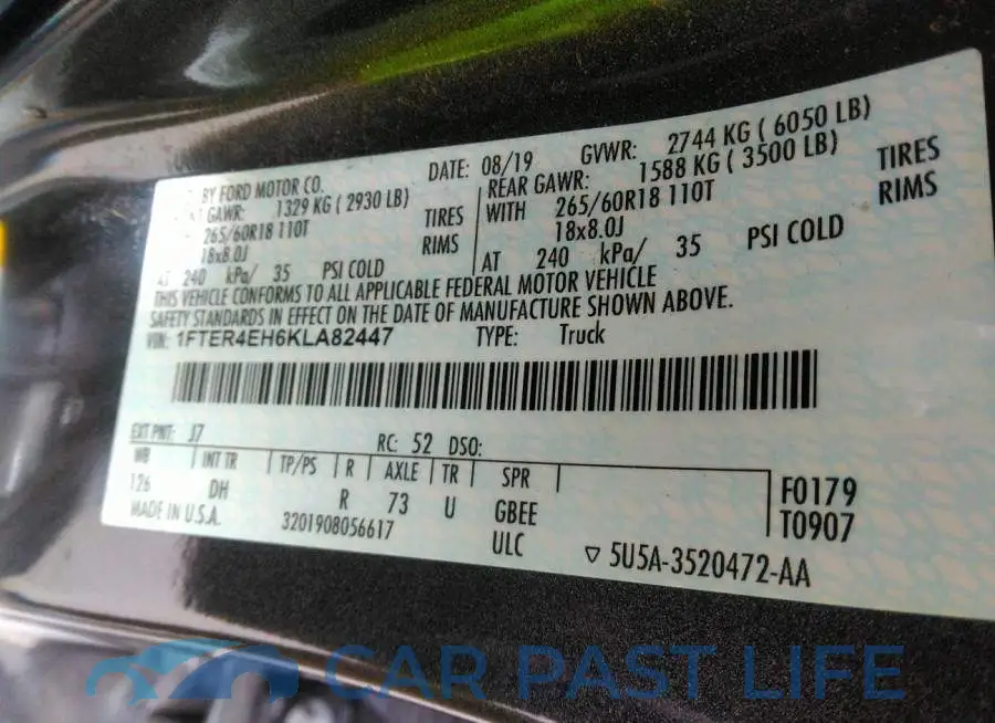 1FTER4EH6KLA82447# 9