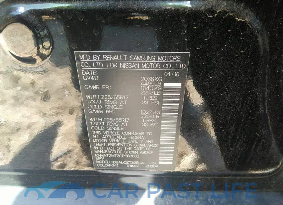 KNMAT2MT3GP683633# 9