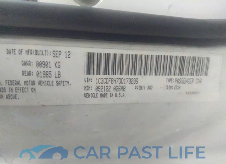 1C3CDFBH7DD173296# 9
