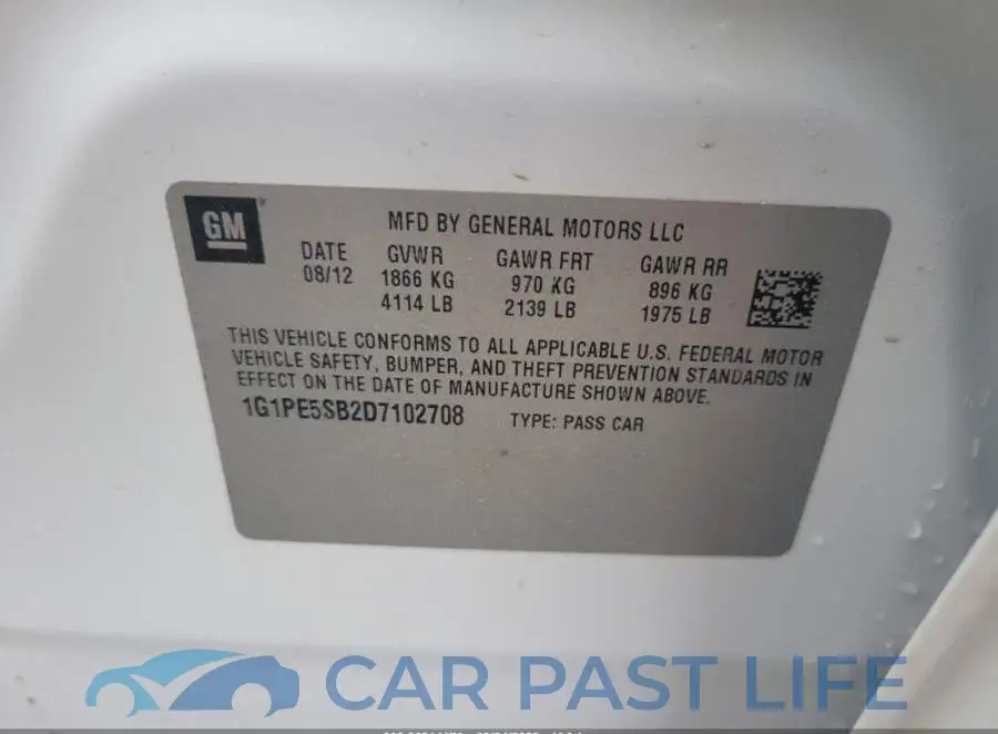 1G1PE5SB2D7102708# 8