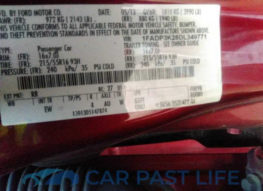 1FADP3K28DL349771# 9