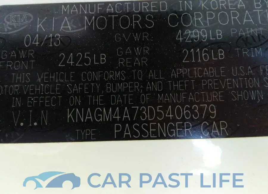 KNAGM4A73D5406379# 9