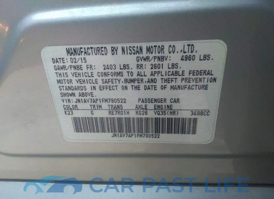 JN1AV7AP1FM790522# 9