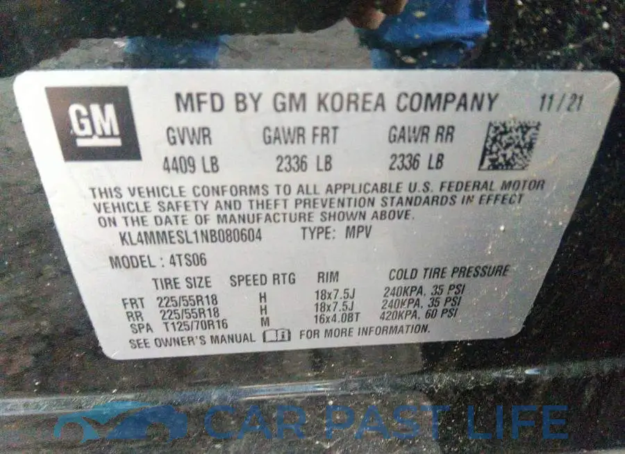 KL4MMESL1NB080604# 9
