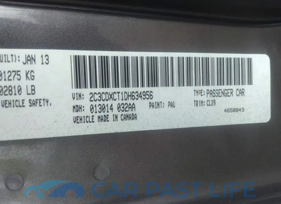 2C3CDXCT1DH634956# 9