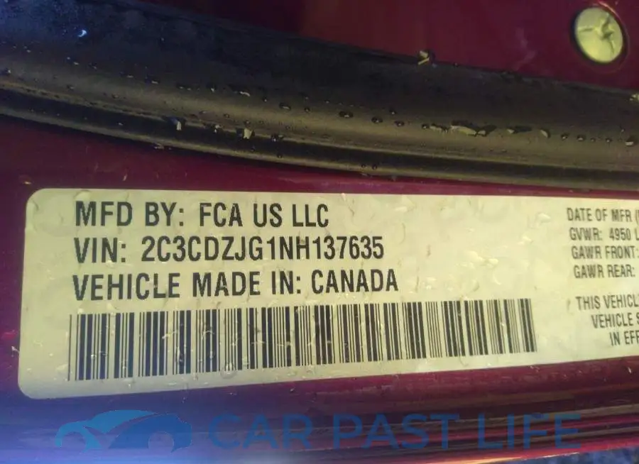 2C3CDZJG1NH137635# 9