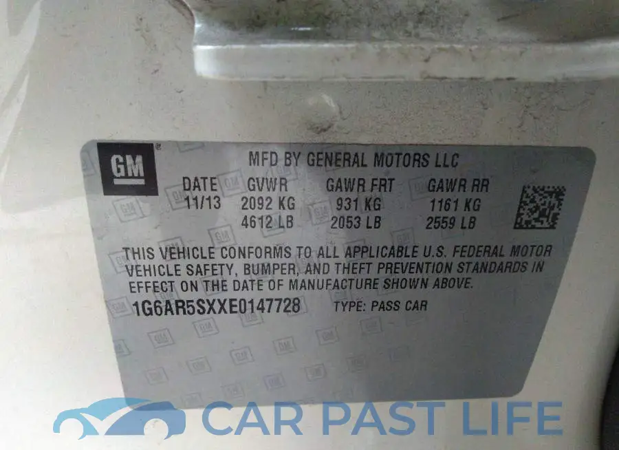 1G6AR5SXXE0147728# 9