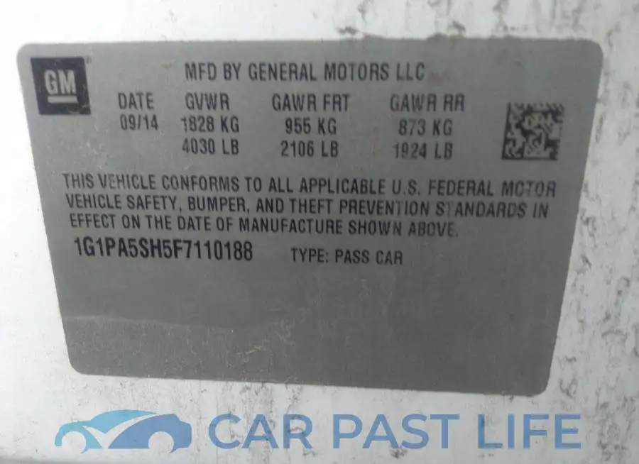 1G1PA5SH5F7110188# 9