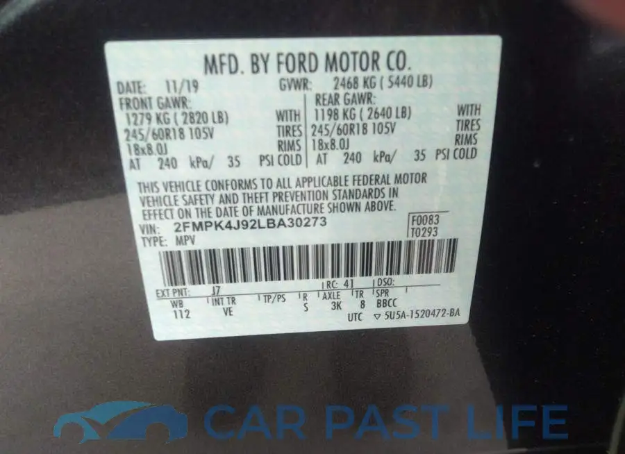 2FMPK4J92LBA30273# 9