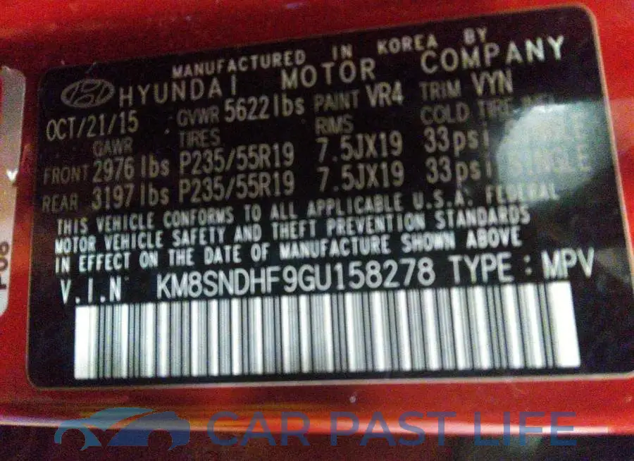 KM8SNDHF9GU158278# 9