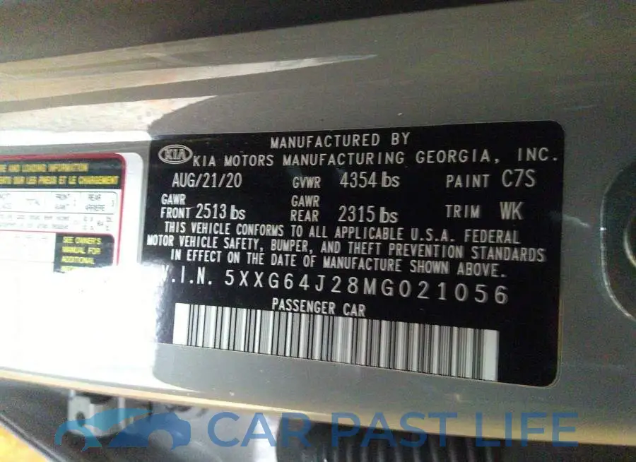5XXG64J28MG021056# 9