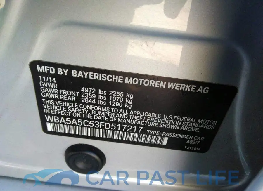 WBA5A5C53FD517217# 9