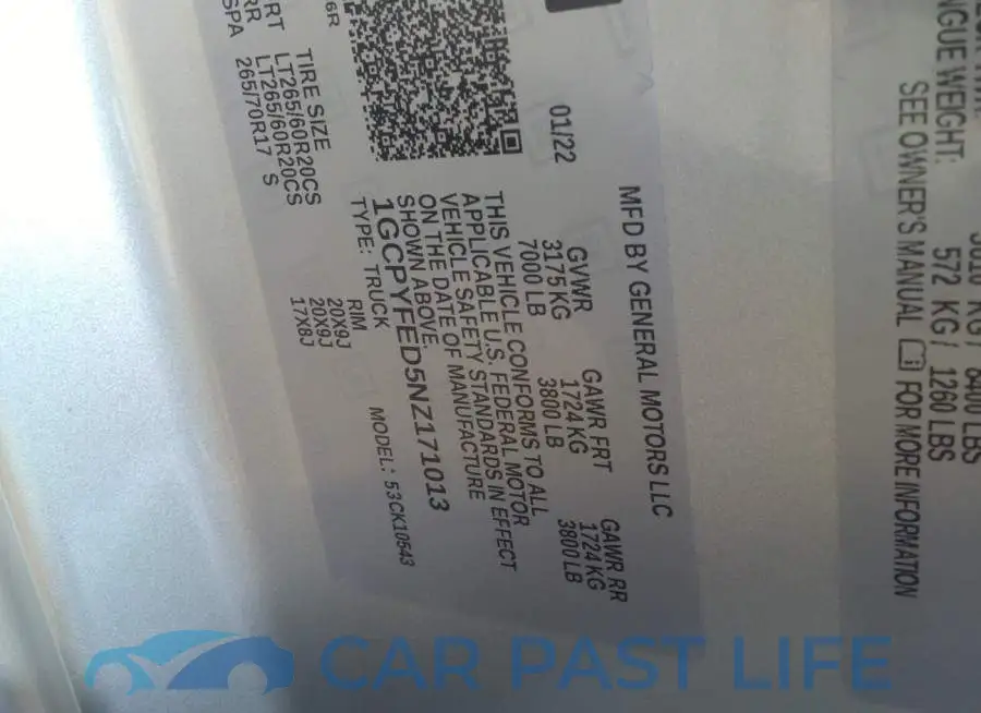 1GCPYFED5NZ171013# 9