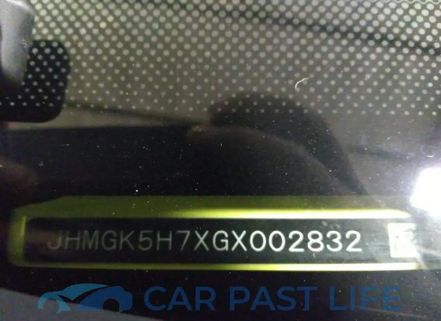 JHMGK5H7XGX002832# 9