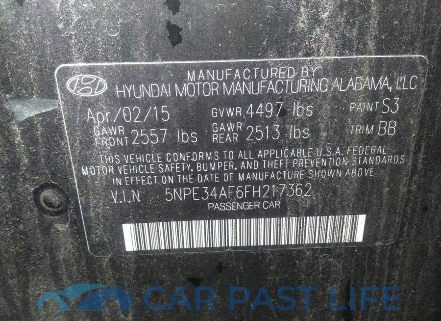 5NPE34AF6FH217362# 9