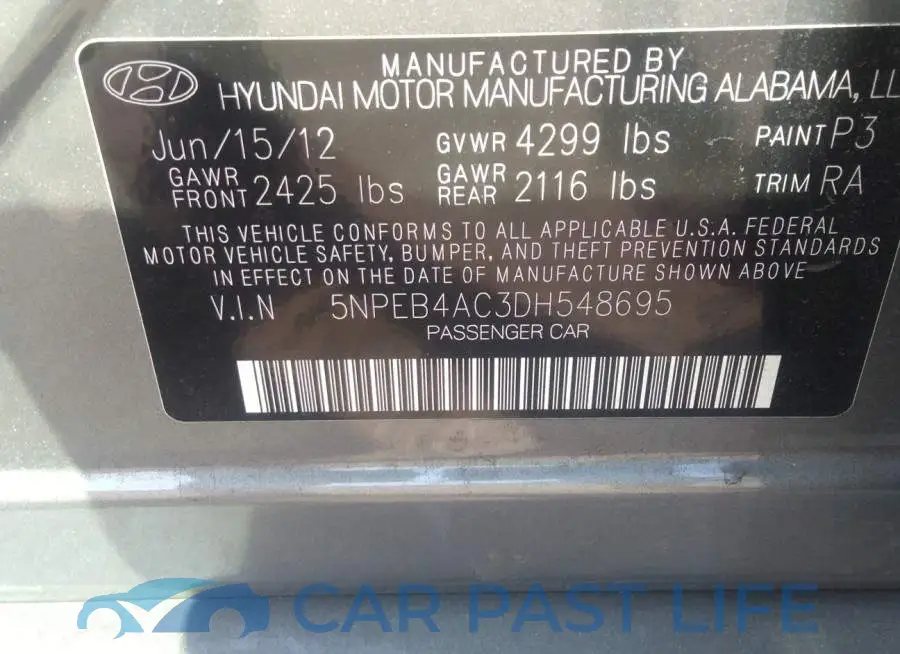 5NPEB4AC3DH548695# 9