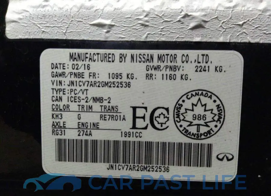 JN1CV7AR2GM252536# 9