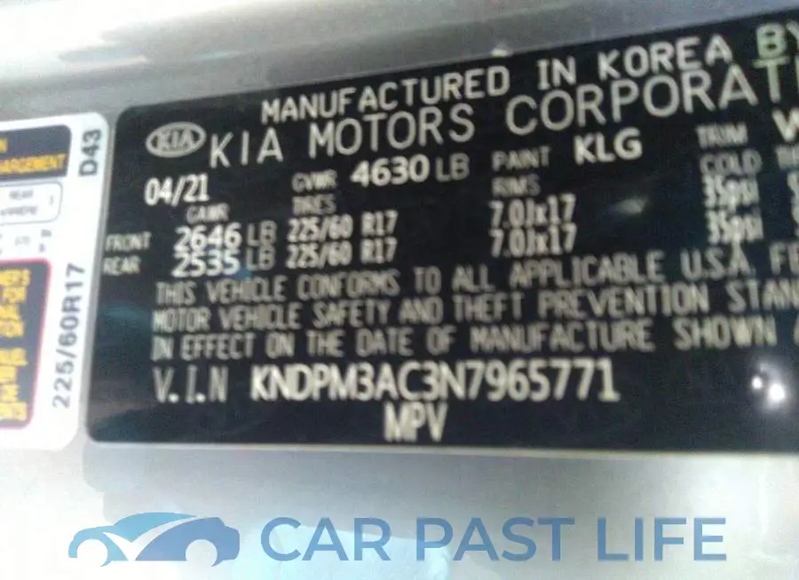 KNDPM3AC3N7965771# 9