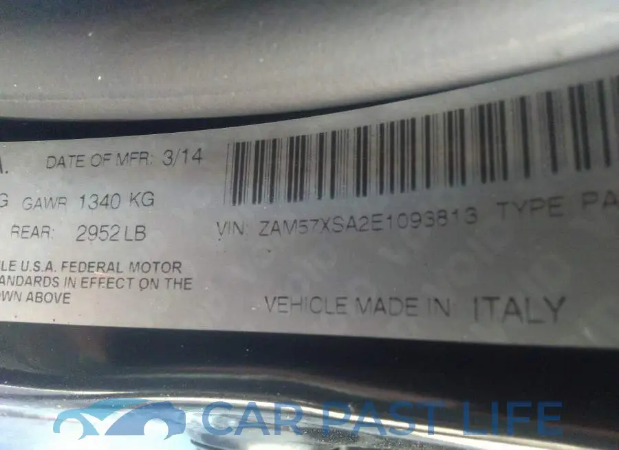 ZAM57XSA2E1093813# 9
