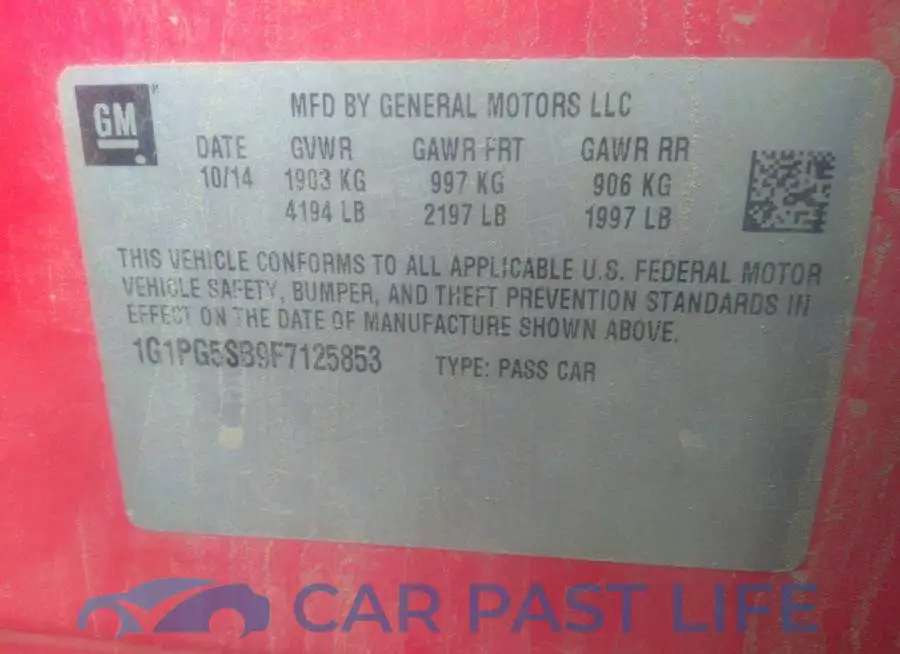 1G1PG5SB9F7125853# 9
