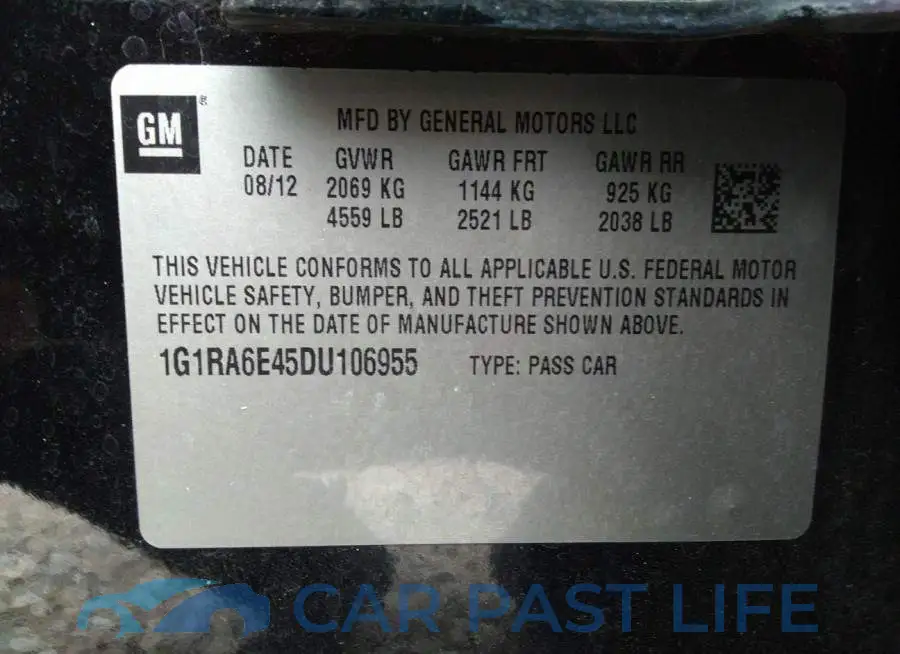 1G1RA6E45DU106955# 9