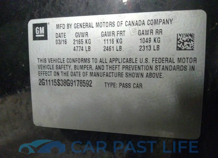 2G1115S38G9178592# 9