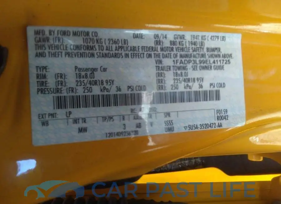 1FADP3L99EL411725# 9