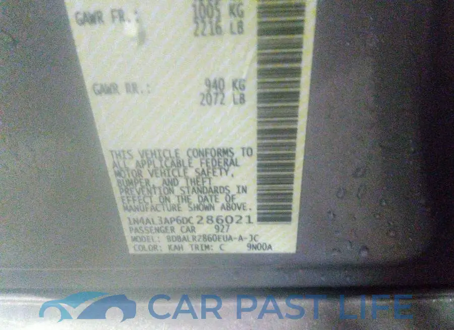 1N4AL3AP6DC286021# 9