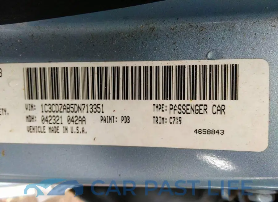 1C3CDZAB5DN713351# 9