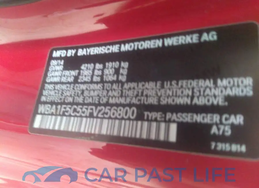WBA1F5C55FV256800# 9