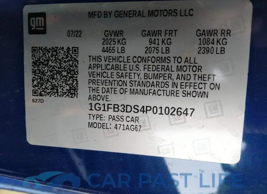1G1FB3DS4P0102647# 9