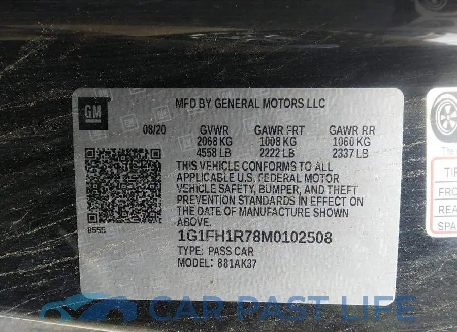 1G1FH1R78M0102508# 9