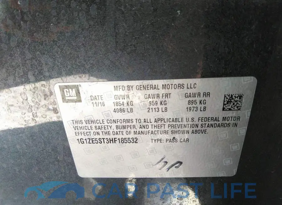 1G1ZE5ST3HF185532# 9
