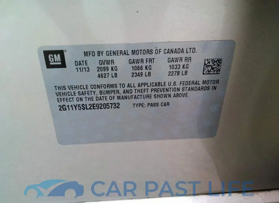 2G11Y5SL2E9205732# 9