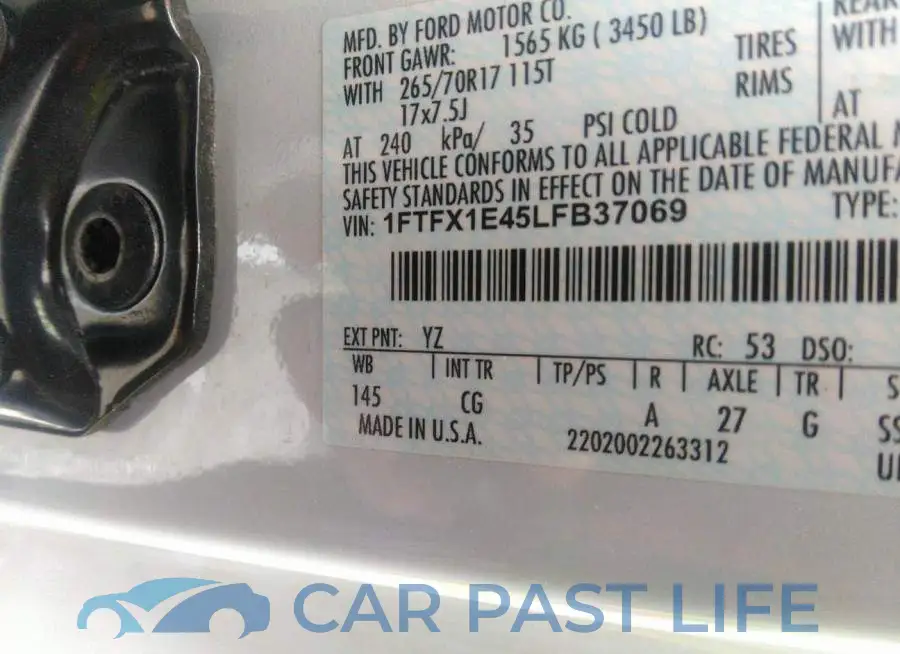 1FTFX1E45LFB37069# 9