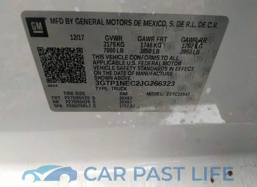 3GTP1NEC2JG266323# 9