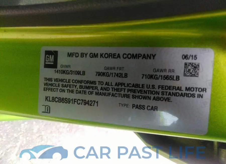 KL8CB6S91FC794271# 9