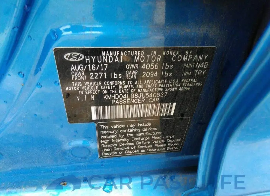 KMHD04LB8JU540837# 9