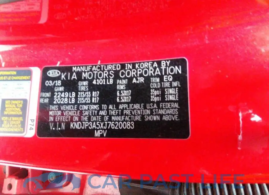 KNDJP3A5XJ7620083# 9