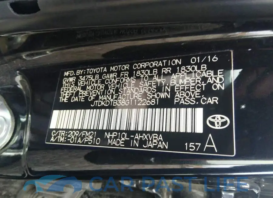 JTDKDTB38G1122681# 9