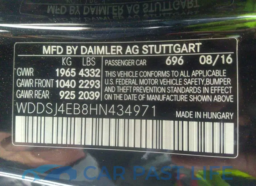 WDDSJ4EB8HN434971# 9